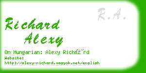 richard alexy business card